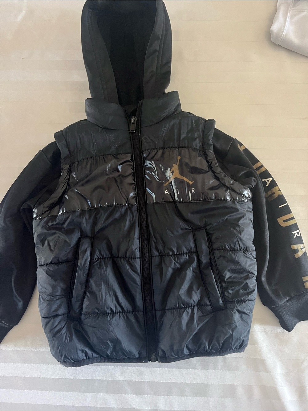 Air Jordan Little Boys' 2-in-1 Hoodie & Puffer Vest Jacket (Size 2T)